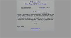 Desktop Screenshot of openrangeowners.com