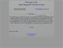 Tablet Screenshot of openrangeowners.com